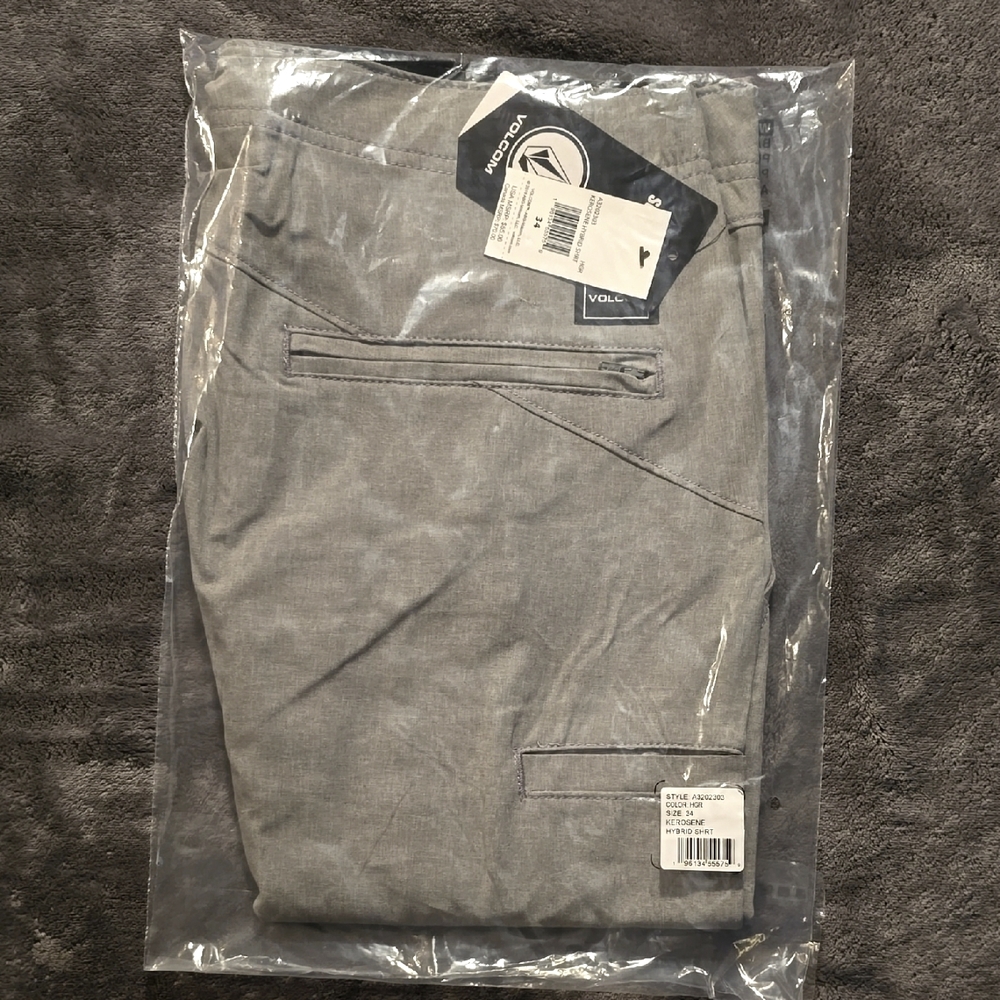 Volcom Kerosene Hybrid Shorts In Grey